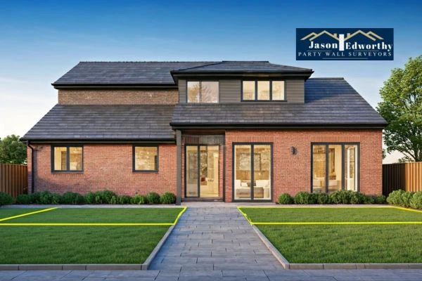 Home extension focusing on boundary line Wandsworth